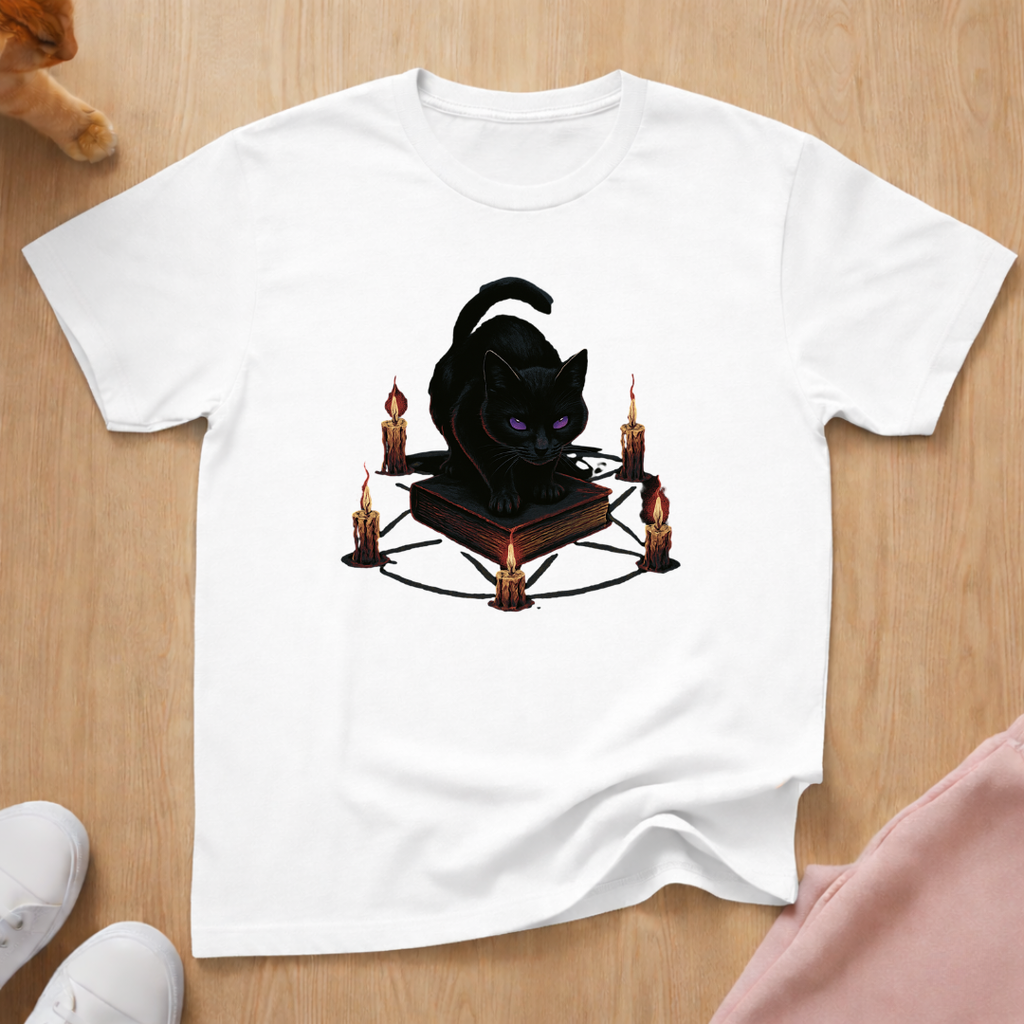 Pentagram cat T-shirt