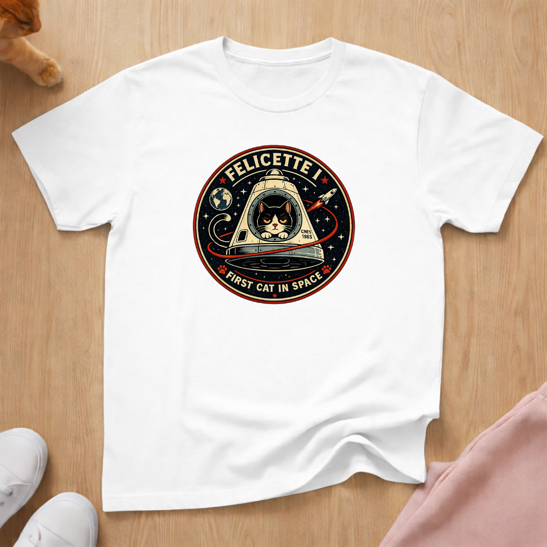 First cat in space T-shirt