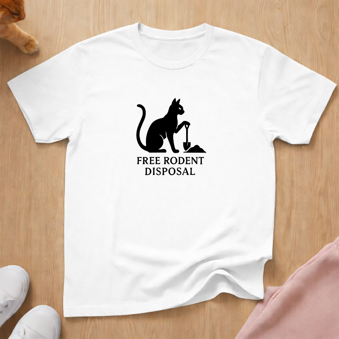 Free Rodent Disposal cat T-shirt