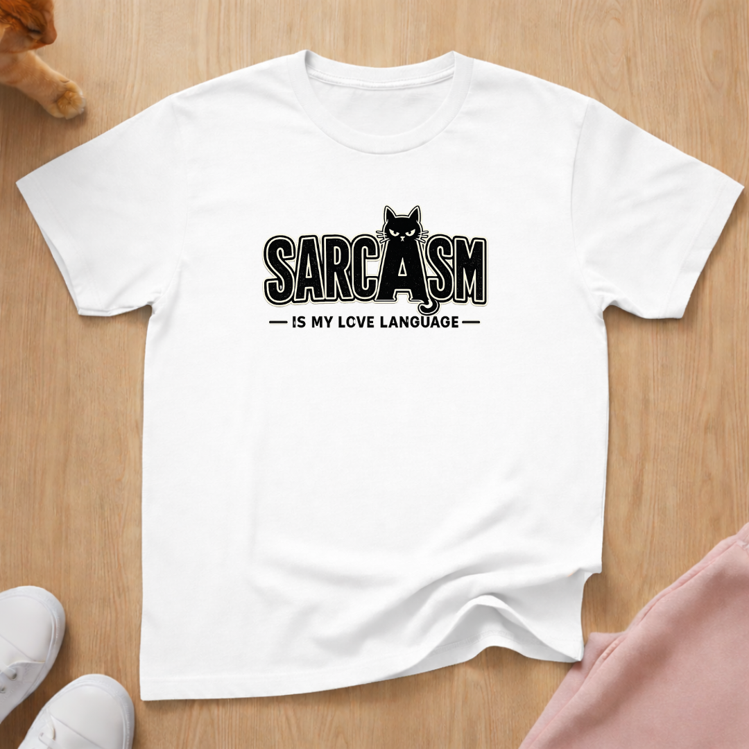 Sarcasm is my love language (dark) T-shirt