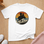 Retro Cat Dad 2 cat T-shirt
