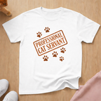 Professional cat servant T-shirt cat