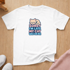 Sorry I'm late cat T-shirt