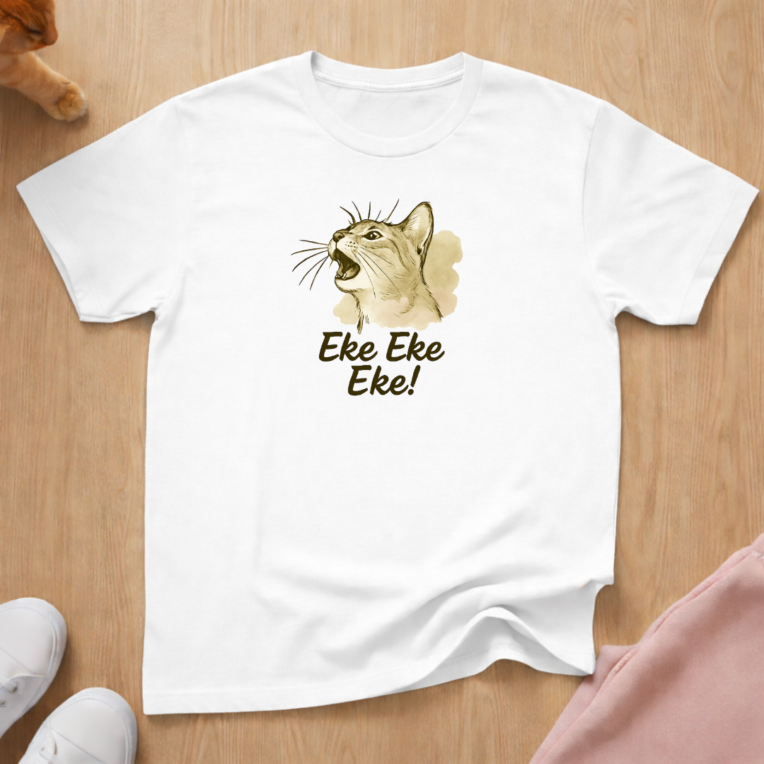 Eke Eke Eke! cat T-shirt