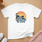 Easily distracted cat T-shirt