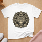 Mandala cat T-shirt
