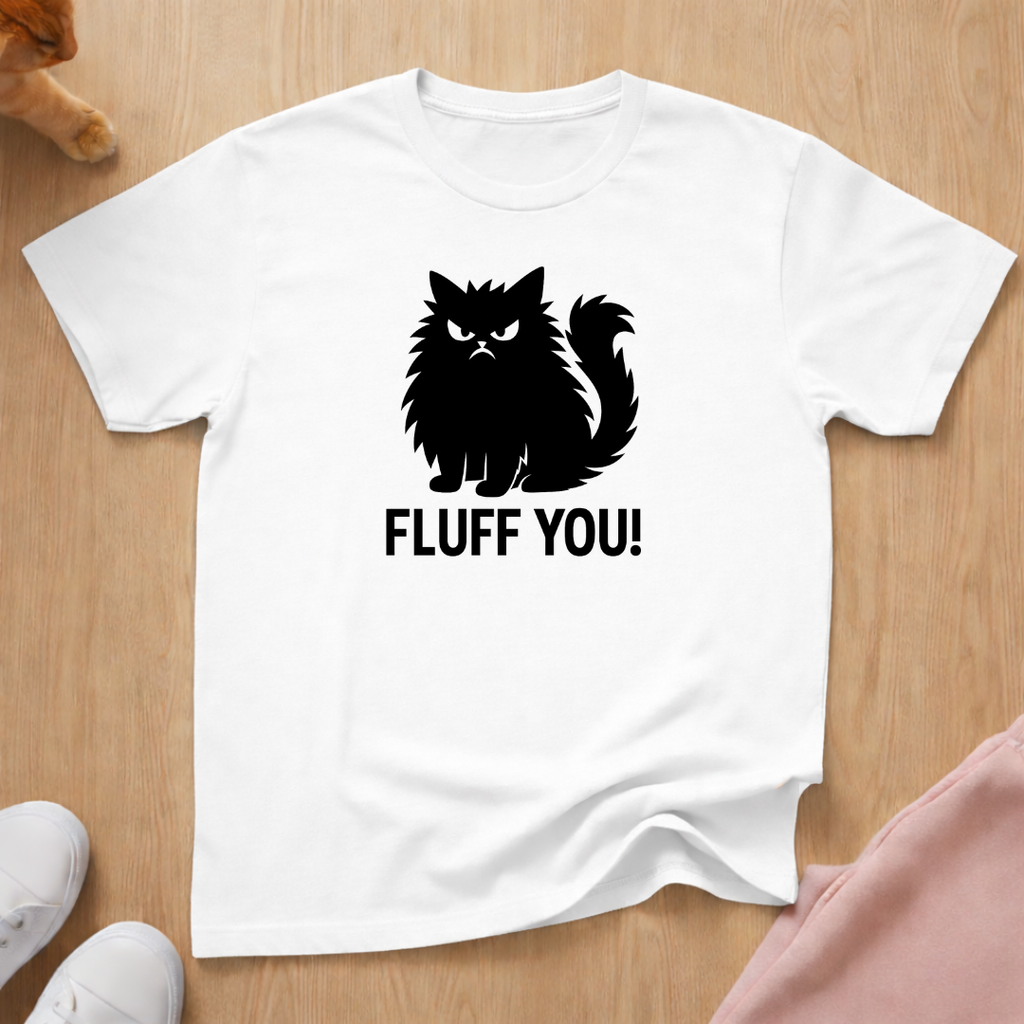 Fluff you! cat T-shirt